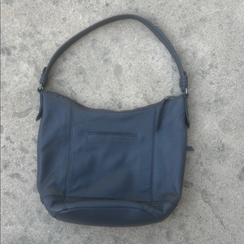 The Sak Grey Leather Shoulder Purse - Picture 6 of 9